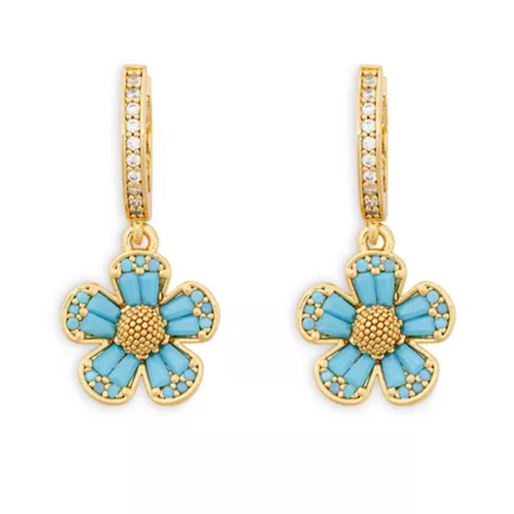 Kate Spade Flower Hoop Earrings